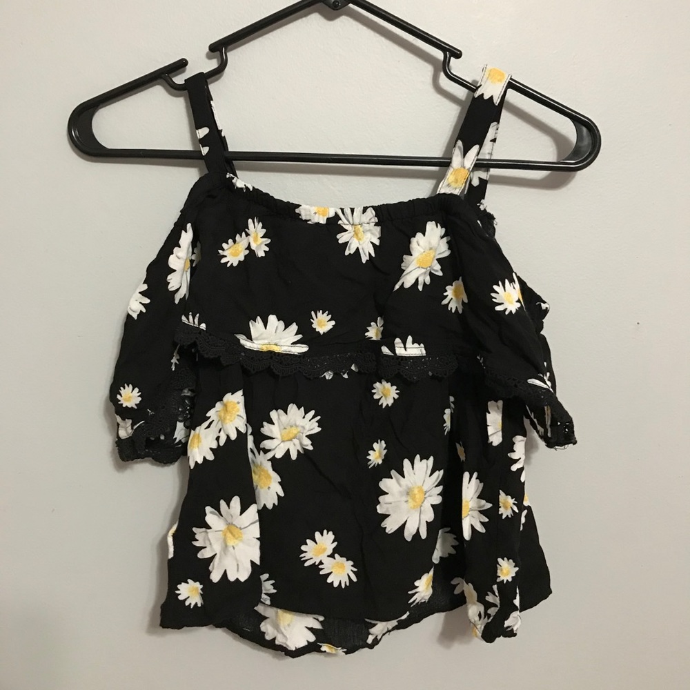 Justice Girl’s Sunflower Off-the-shoulder Top